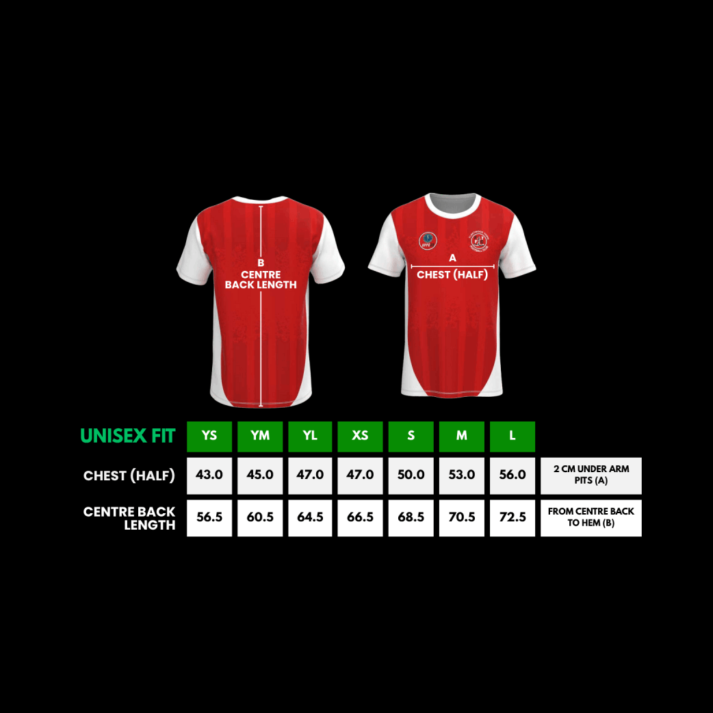 Player Training Shirt Size